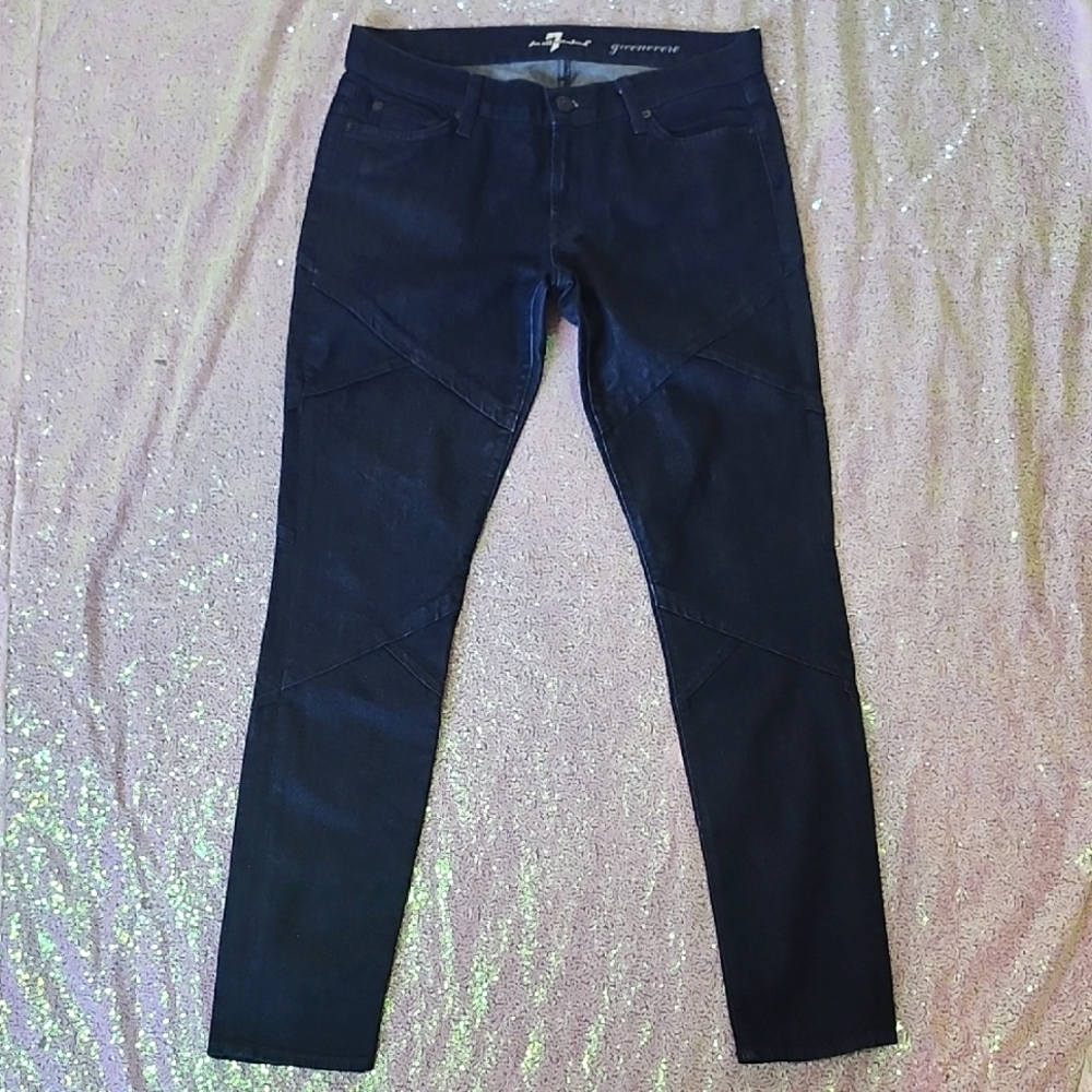 7 For All Mankind Dark Blue JEANS SIZE 29 NWOT! NICE!!